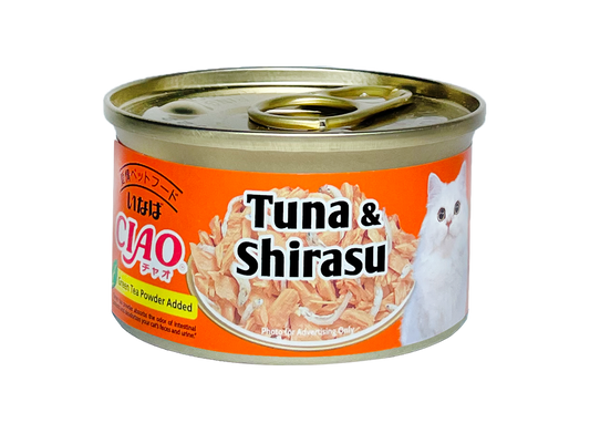 CIAO White Meat Skipjack Tuna & Whitebait in Jelly Canned Cat Food 75g x 24cans