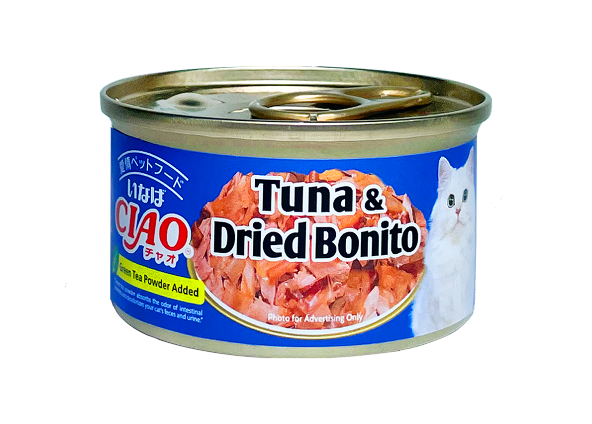 CIAO White Meat Tuna & Dried Bonito in Jelly Canned Cat Food 75g x 24cans