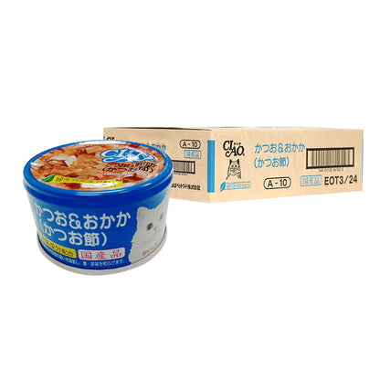 CIAO White Meat Tuna & Dried Bonito in Jelly Canned Cat Food 75g x 24cans