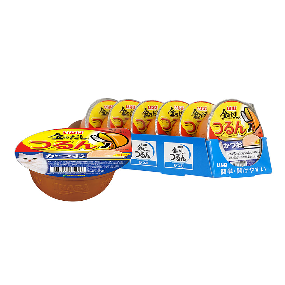 CIAO Tsurun Pudding Skipjack Tuna Cup Cat Food 65g x 12cups