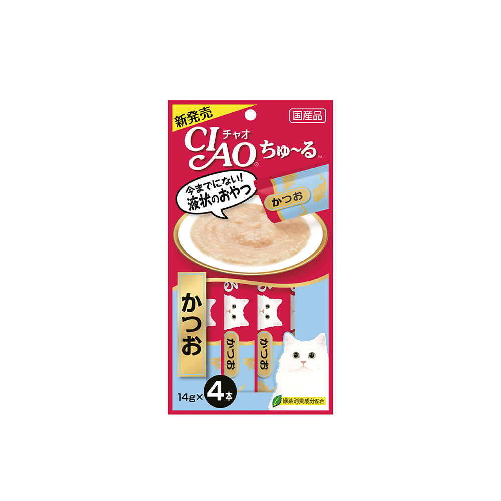 CIAO Churu Tuna (Katsuo) Cat Treats 14g x 4 Sticks (5sets)