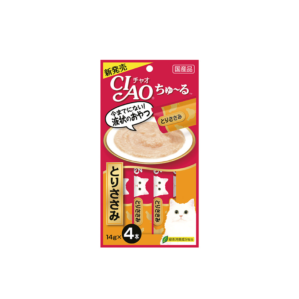 CIAO Churu Chicken Fillet Cat Treats 14g x 4 Sticks (5sets)