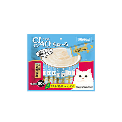 CIAO Churu Chicken Fillet & Sliced Bonito 14g x 20 Sticks (2sets)
