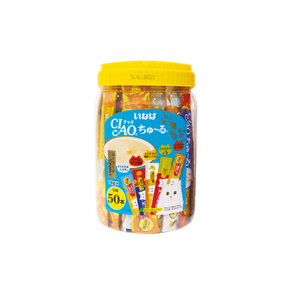 CIAO Churu Seafood Festive Pack Cat Treats 14g x 50 Sticks