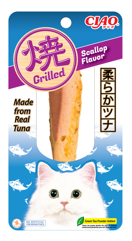 CIAO Grilled Tuna Scallop Flavour Cat Treat 15g x 10 packs