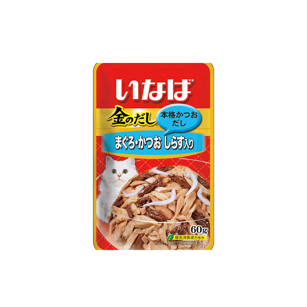 CIAO Golden Stock Pouch Tuna with Whitebait Cat Food 60g x 16pouches