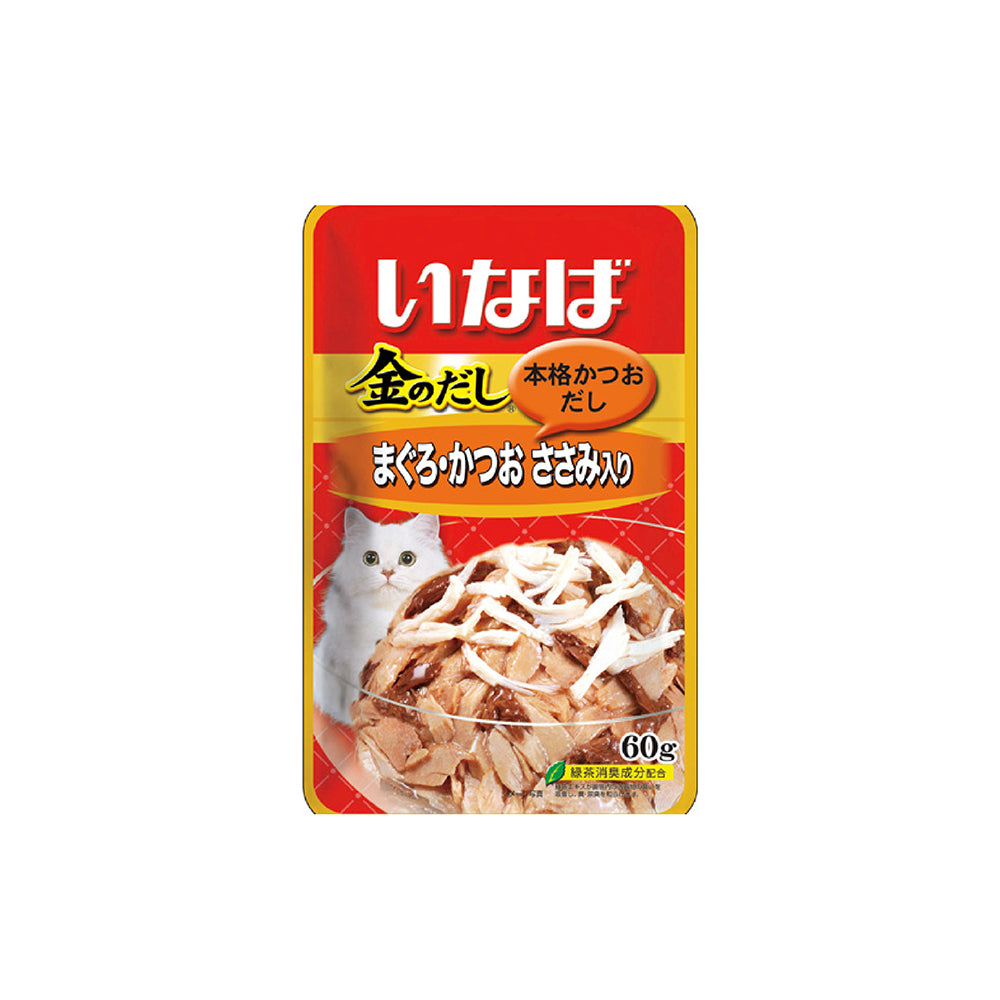 CIAO Golden Stock Pouch Tuna with Chicken Fillet Cat Food 60g x 16pouches