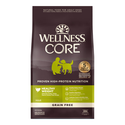 Wellness CORE Healthy Weight Reduced Fat Grain Free Adult Dry Dog Food