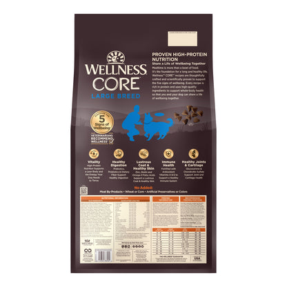 Wellness CORE Grain Free Large Breed Original Adult Dry Dog Food 24LB