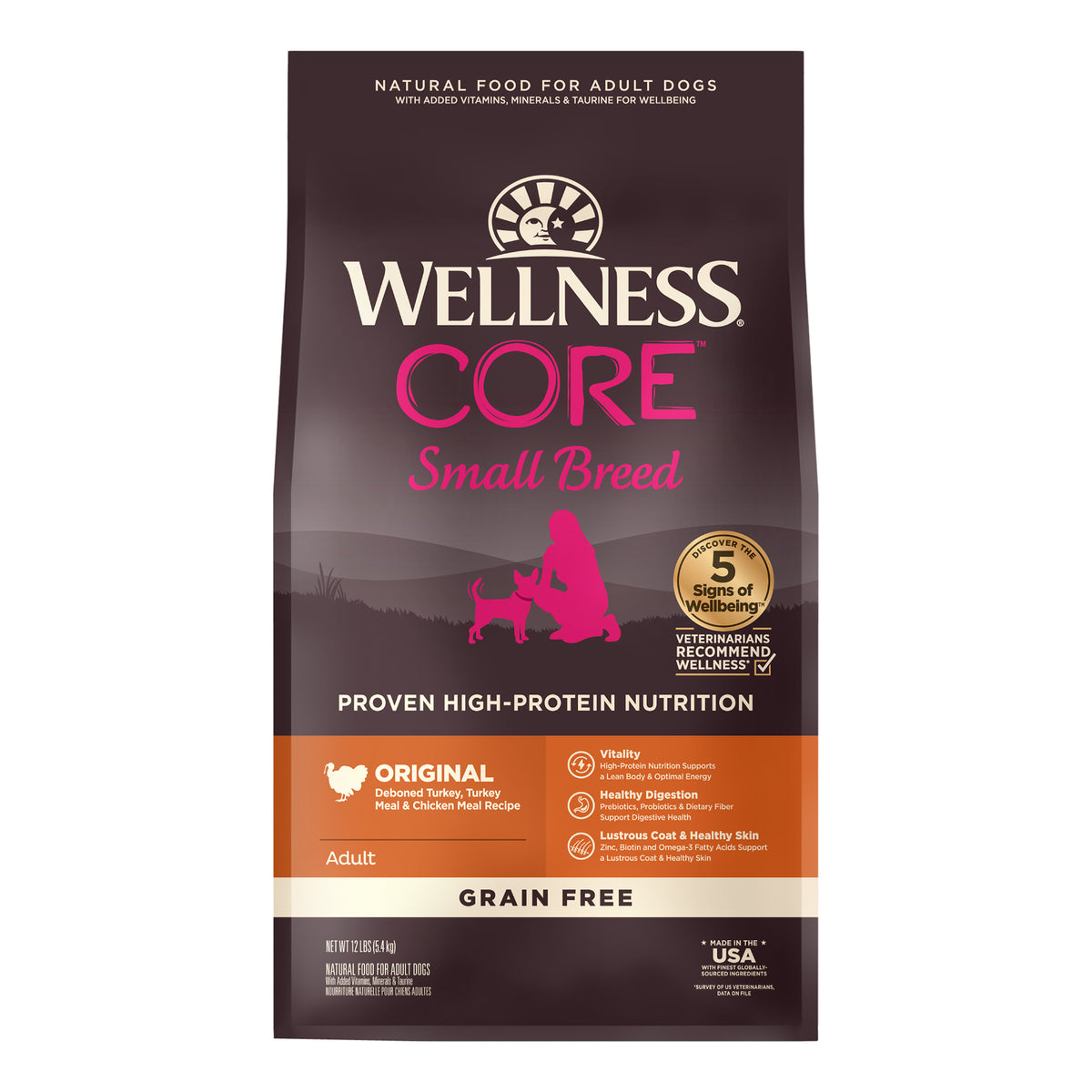 Wellness CORE Grain Free Small Breed Original Adult Dry Dog Food