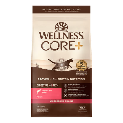 Wellness CORE Digestive Health Salmon & Brown Rice Adult Dry Cat Food