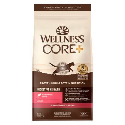 Wellness CORE Digestive Health Salmon & Brown Rice Adult Dry Cat Food
