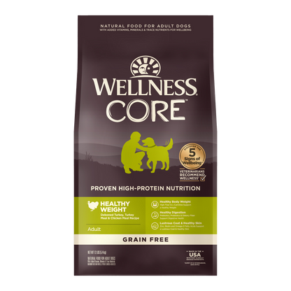 Wellness CORE Healthy Weight Reduced Fat Grain Free Adult Dry Dog Food