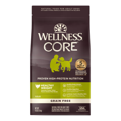 Wellness CORE Healthy Weight Reduced Fat Grain Free Adult Dry Dog Food