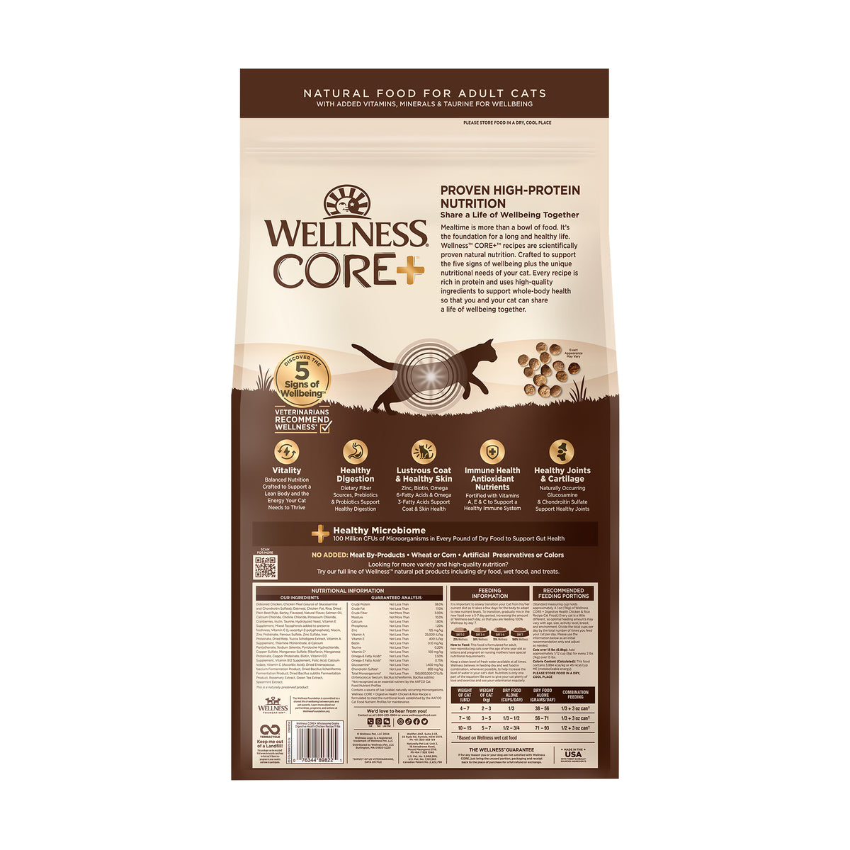 Wellness CORE+ Indoor Chicken & Turkey Grain Free Dry Cat Food 11LB