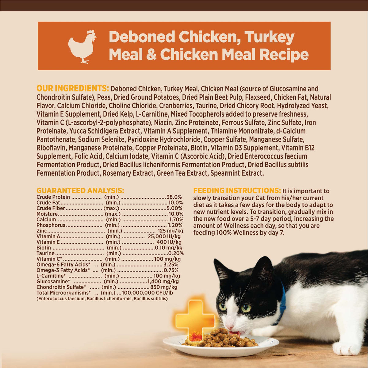 Wellness CORE+ Indoor Chicken & Turkey Grain Free Dry Cat Food 5LB