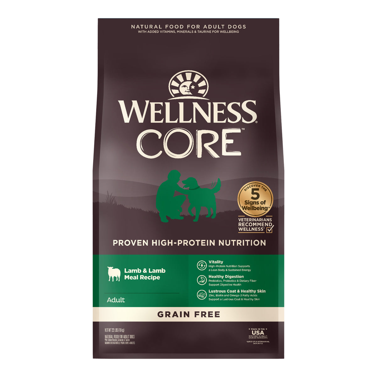 Wellness CORE Lamb & Lamb Meal Grain Free Adult Dry Dog Food