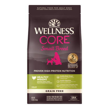 Wellness CORE Grain Free Small Breed Healthy Weight Dry Dog Food