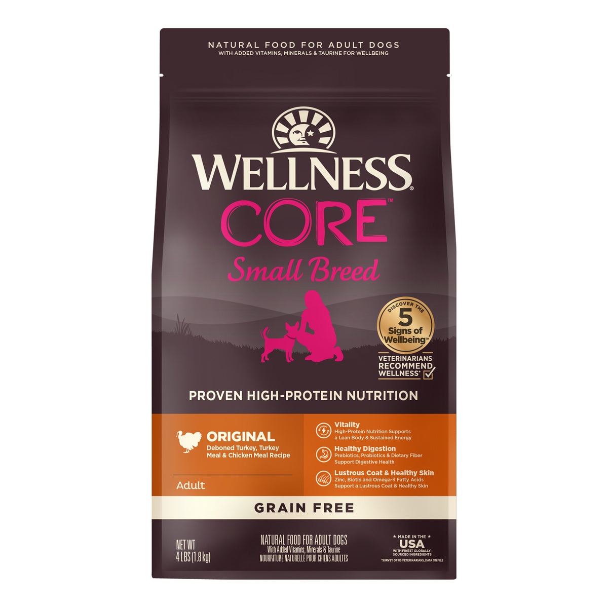 Wellness CORE Grain Free Small Breed Original Adult Dry Dog Food