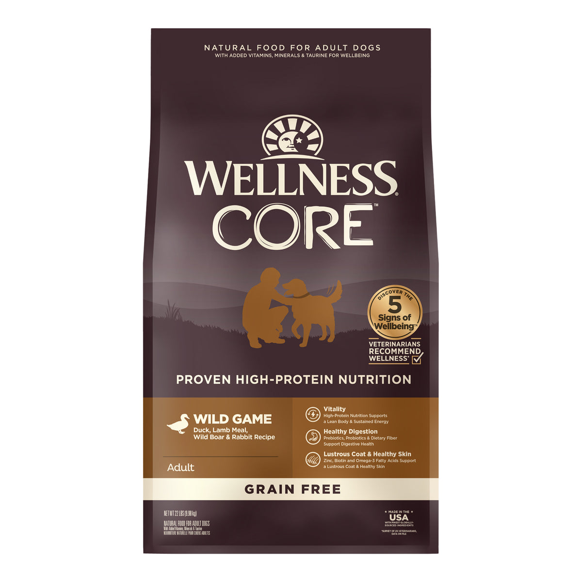Wellness CORE Wild Game Grain Free Potato Free Adult Dry Dog Food