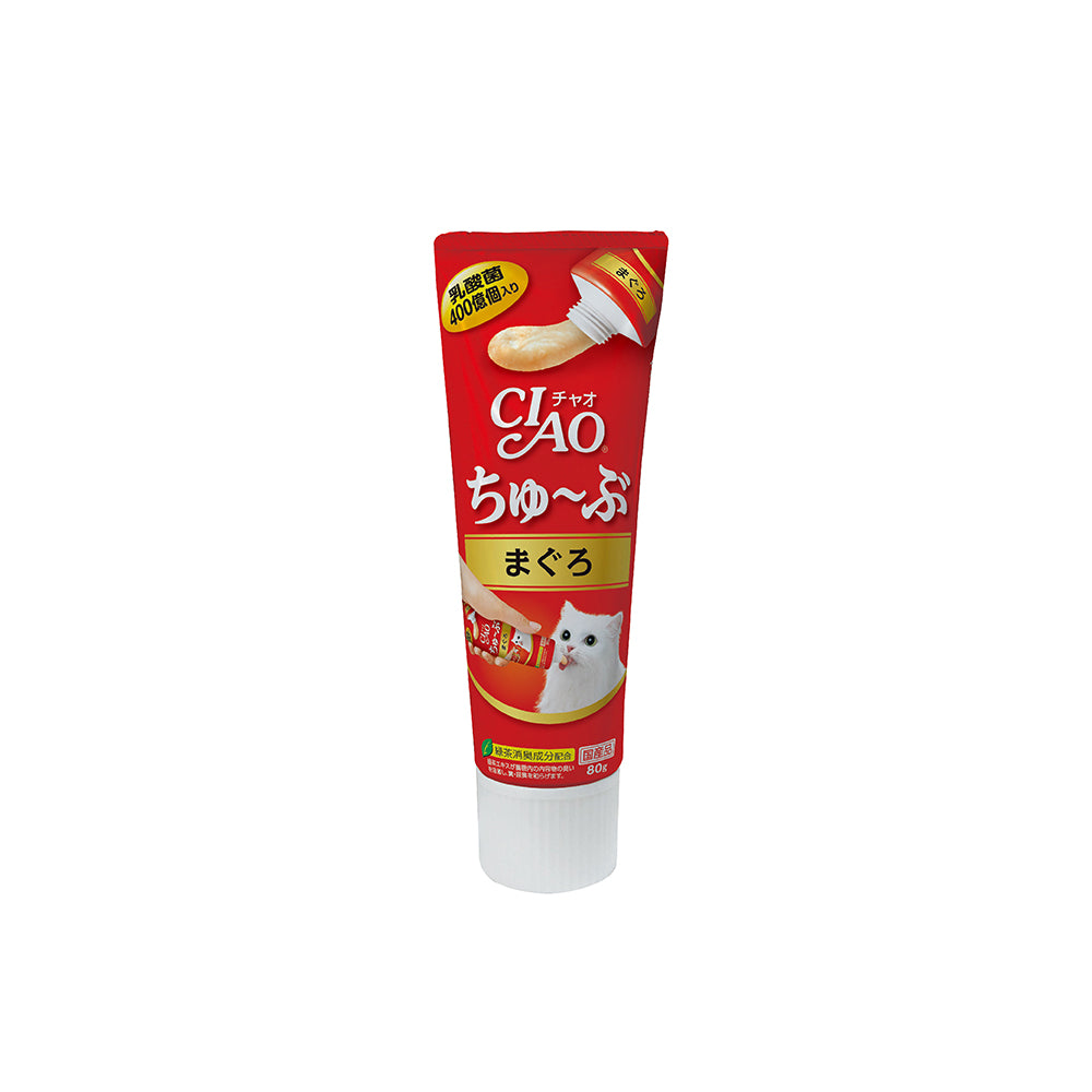 CIAO Churu Tube Tuna Maguro Grain-Free Liquid Cat Treat 80g x 5pcs