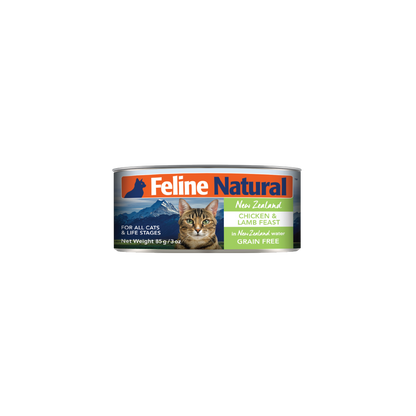 Feline Natural Chicken & Lamb Canned Cat Food – 24 x 85g