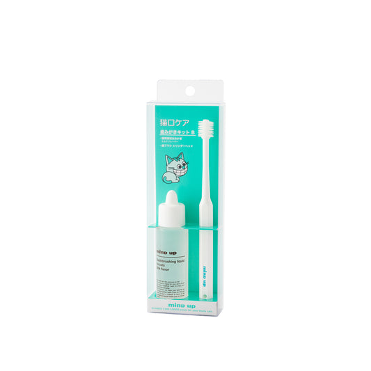 Mind Up Nyanko Care Toothbrushing Kit B Cylinder Head for Cats