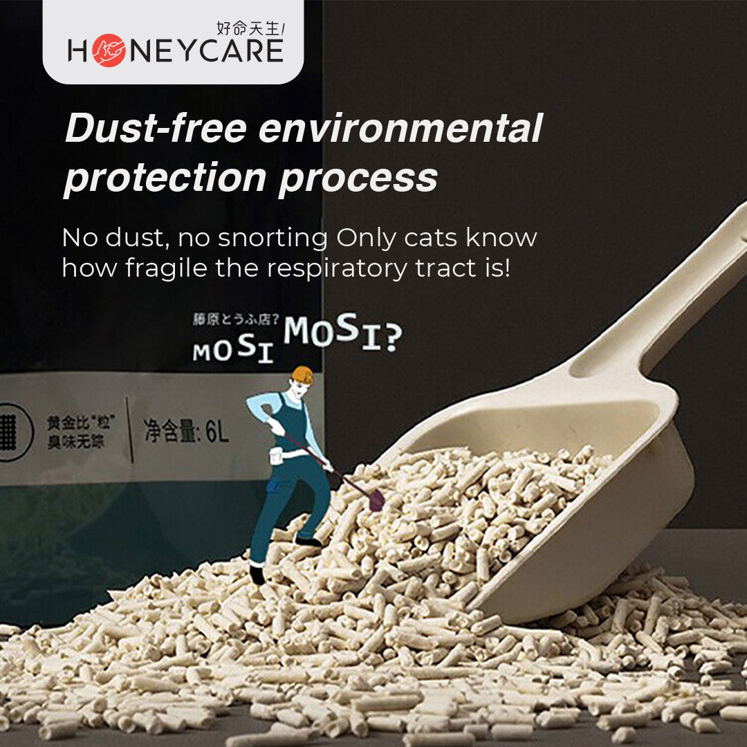 Honey Care Tofu Cat Litter 6L – Natural, Flushable & Odour-Free