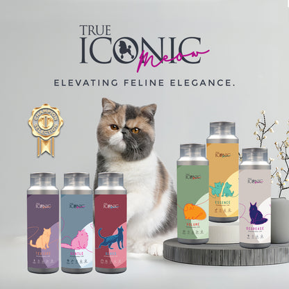 True Iconic Meow Degrease Shampoo for Cats 400ml Deep Clean Oil Removal