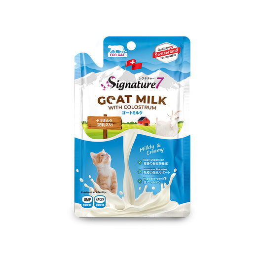 Signature7 Goat Milk with Colostrum Liquid Cat Treat 70g