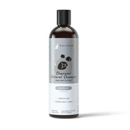 kin+kind Charcoal Shampoo Patchouli 12oz