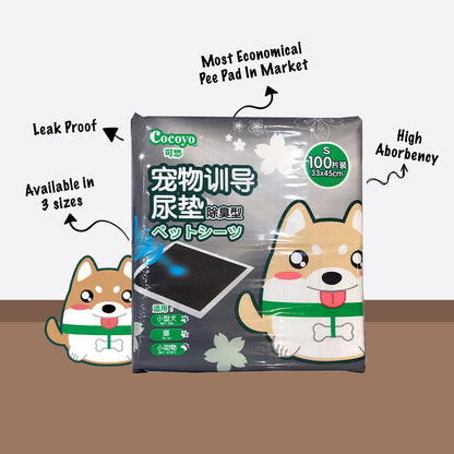 Cocoyo Charcoal Pet Pee Pads 60x90cm (24pcs) – Leak-Proof & Odour Control