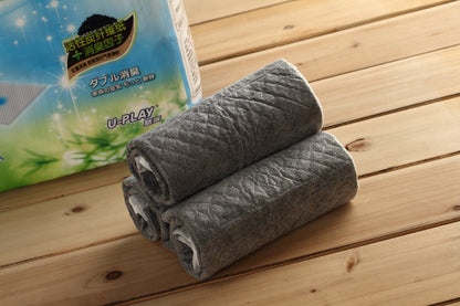 Honeycare U‑Play Ultra‑Absorbent Dog Pee Pads (Charcoal) – Odour‑Controlled, Scented x 2pack