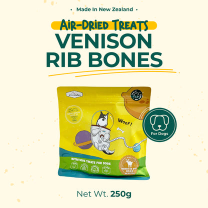 aTwoValley Air-Dried Venison Rib Bone for Dogs – 50g