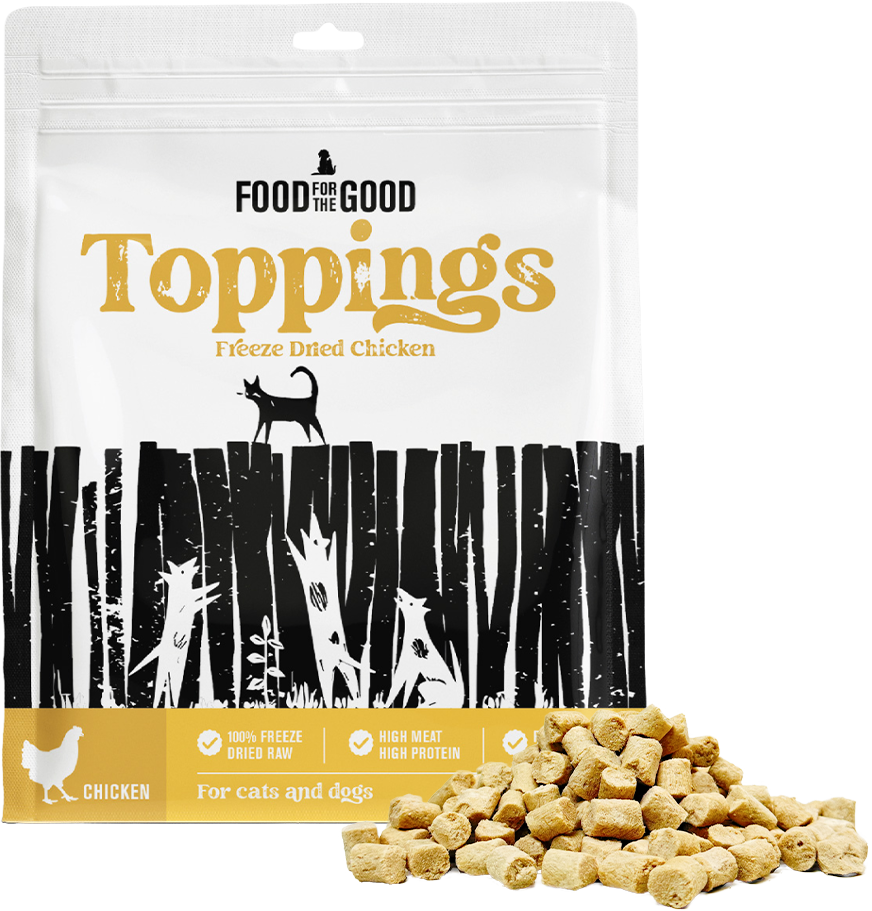 Food For The Good Freeze Dried Chicken Food Toppings for Cats & Dogs 250g