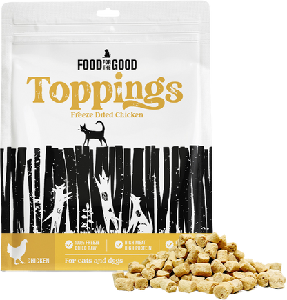 Food For The Good Freeze Dried Chicken Food Toppings for Cats & Dogs 250g