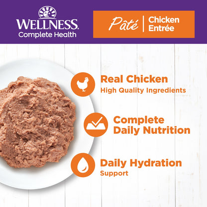 Wellness Complete Health Chicken Pate Grain Free Canned Cat Food 5.5oz