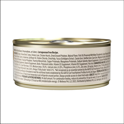 Wellness CORE Classic Pate Chicken, Turkey & Chicken Liver Grain Free Canned Cat Food 5.5oz