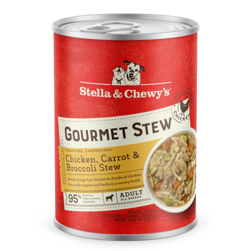 Stella & Chewy’s Gourmet Chicken, Carrot & Broccoli Stew Grain Free Canned Dog Food 12.5oz