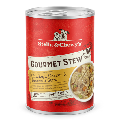 Stella & Chewy’s Gourmet Chicken, Carrot & Broccoli Stew Grain Free Canned Dog Food 12.5oz