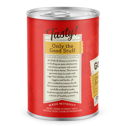 Stella & Chewy’s Gourmet Chicken, Carrot & Broccoli Stew Grain Free Canned Dog Food 12.5oz
