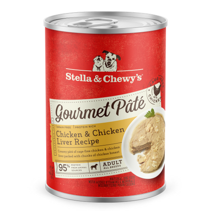 Stella & Chewy’s Gourmet Pate Chicken & Chicken Liver Grain Free Canned Dog Food 12.5oz