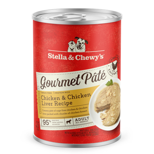 Stella & Chewy’s Gourmet Pate Chicken & Chicken Liver Grain Free Canned Dog Food 12.5oz