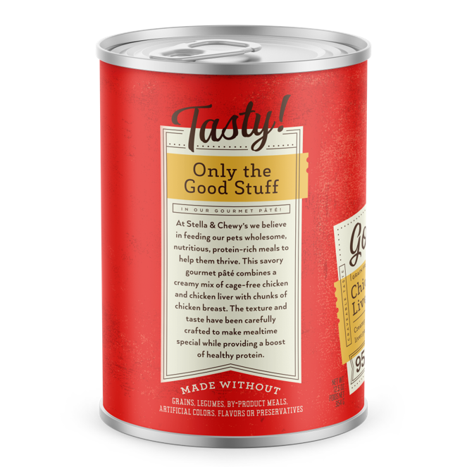Stella & Chewy’s Gourmet Pate Chicken & Chicken Liver Grain Free Canned Dog Food 12.5oz