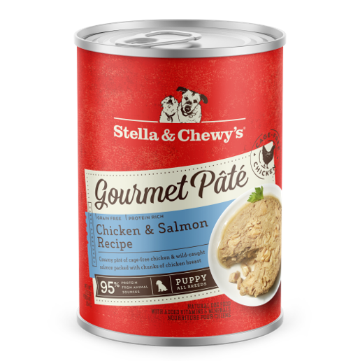Stella & Chewy’s Gourmet Pate Chicken & Salmon Grain Free Puppy Dog Food 12.5oz