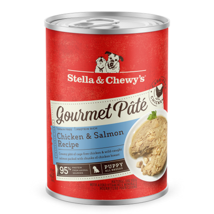Stella & Chewy’s Gourmet Pate Chicken & Salmon Grain Free Puppy Dog Food 12.5oz