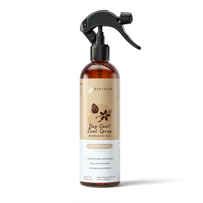 kin+kind Dog Smell Coat Spray Almond and Vanilla 12oz
