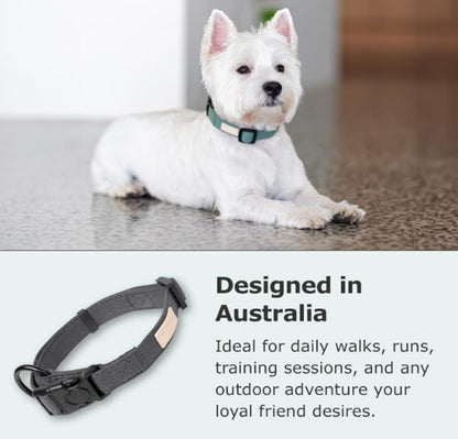 FuzzYard Life Dog Collar Soft Cotton Adjustable Collar for Dogs - Soft Blush