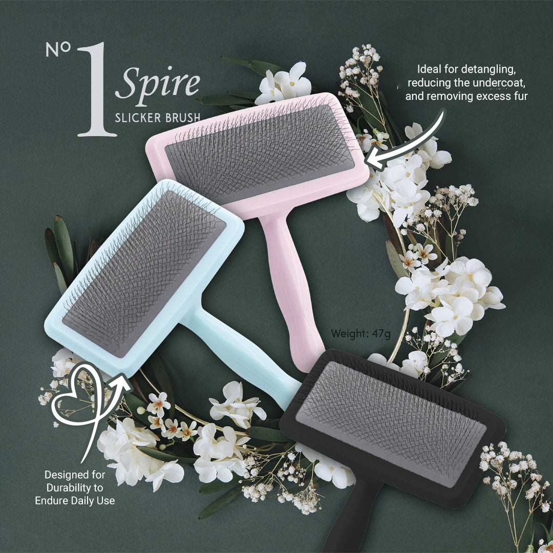 True Iconic Spire Slicker Brush Dog Grooming Brush for Detangling (3 Colors)