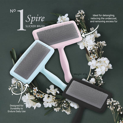 True Iconic Spire Slicker Brush Dog Grooming Brush for Detangling (3 Colors)